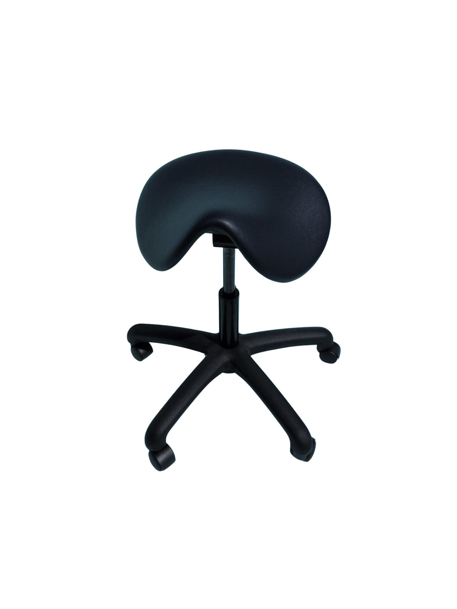 Standard saddle stool in black